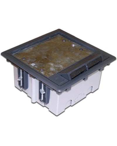 Коробка монтажная для лючка в пол на 6 модулей LANMASTER LAN-WA-FLBP-MB/6 в Белгороде Распределительные коробки Pintop.ru
