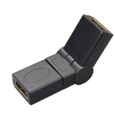 Соединитель поворотный HDMI розетка(А)/ HDMI розетка(А) LAZSO (APHH00/AA(S))