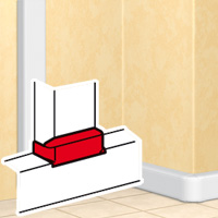 Отвод плоский для кабель-каналов DLP 65x150/195/220 Legrand (010738)