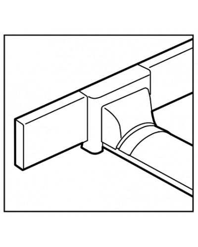 Переходник на напольный кабель-канал LEGRAND 032805 в Белгороде Аксессуары для кабель-канала Pintop.ru