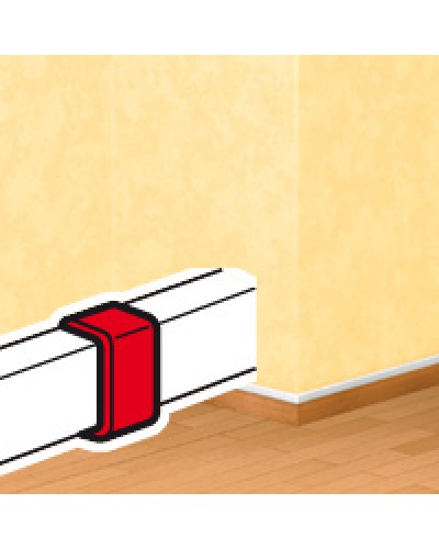 Накладка на стык DLPlus 60х16/20 белый Legrand (033608) в Белгороде Аксессуары для кабель-канала Pintop.ru