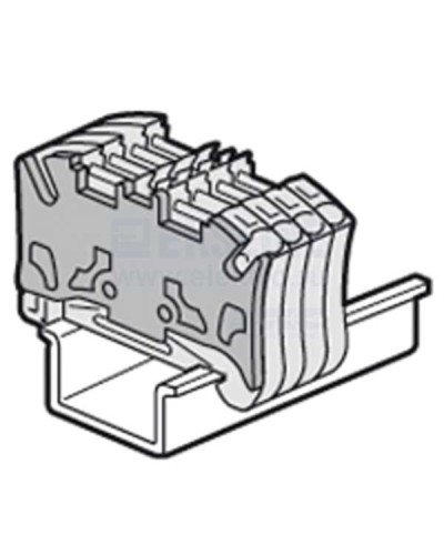 Торцевая крышка Viking 3 для пружинных клемм с шагом 5 мм двухъярусных Legrand 037589 в Белгороде Клеммные колодки Pintop.ru