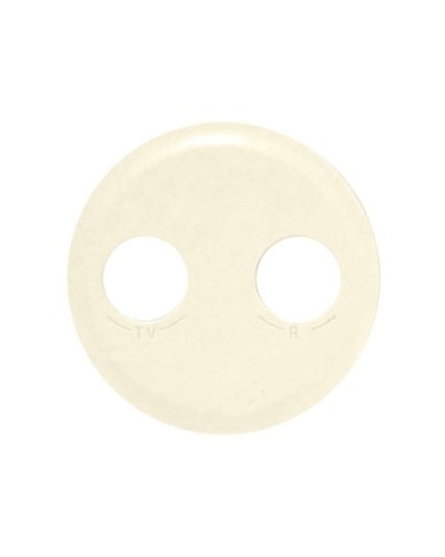 Лицевая панель для розетки TV/FM слоновая кость Celiane Legrand 066232 в Белгороде Аксессуары для кабель-канала Pintop.ru