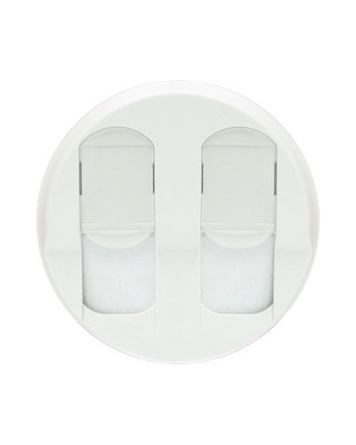 Лицевая панель для розеток 2хRJ45 белый Celiane Legrand 068252 в Белгороде Аксессуары для кабель-канала Pintop.ru