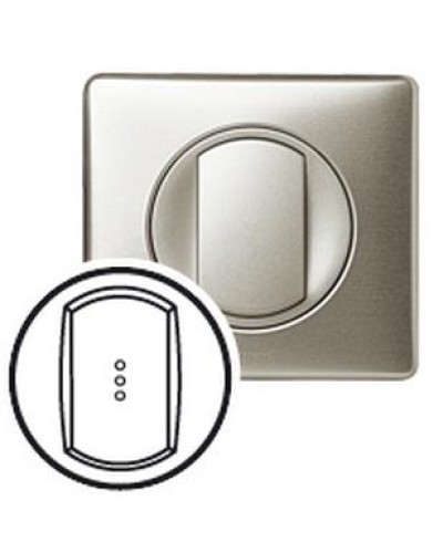 Лицевая панель для выключателя с индикацией титан Celiane Legrand 068303 в Белгороде Аксессуары для кабель-канала Pintop.ru