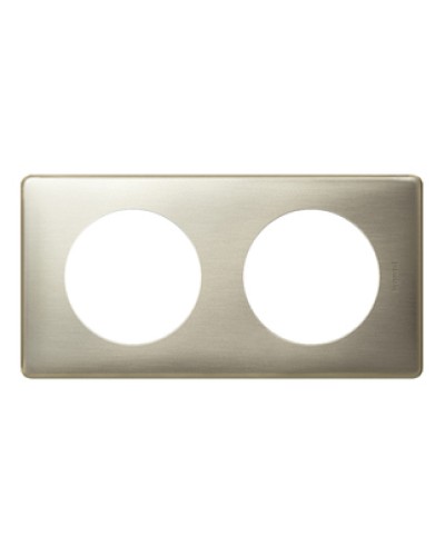 Рамка 2 поста титан Celiane Legrand 068902 в Белгороде Аксессуары для кабель-канала Pintop.ru