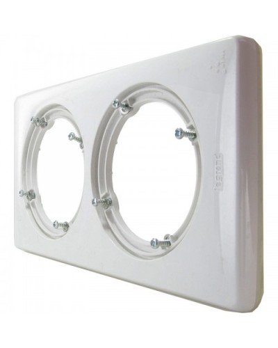 Рамка 2 поста IP44, белая Celiane Legrand 069072 в Белгороде Аксессуары для кабель-канала Pintop.ru