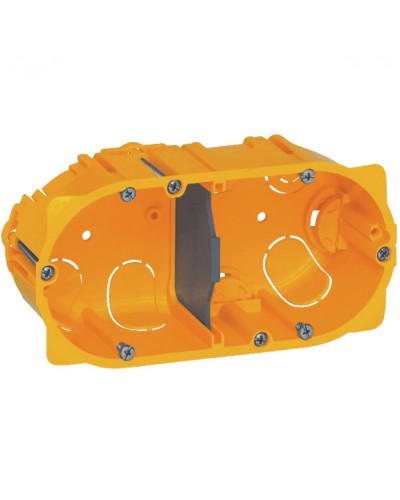 Коробка для сухих перегородок 2-местная, глубина 40 мм Batibox Legrand 080042 в Белгороде Распределительные коробки Pintop.ru