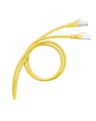 Патч-корд S/FTP, cat. 6а, PVC, 1м, желтый Legrand (051780) в Белгороде Патчкорды (медные) Pintop.ru