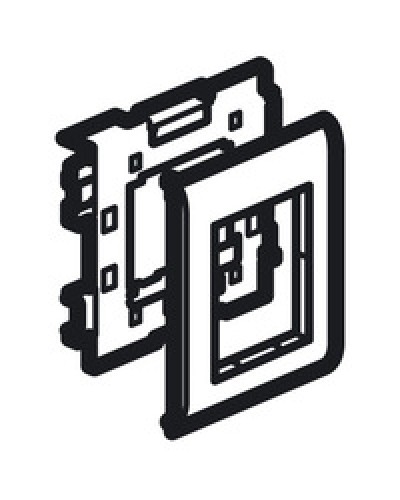 Суппорт Mosaic на 2 модуля 110 мм METRA Legrand (638086) в Белгороде Аксессуары для кабель-канала Pintop.ru