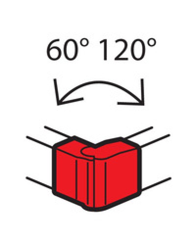 Угол внешний изменяемый для кабель-канала METRA 160x50 Legrand (638092) в Белгороде Аксессуары для кабель-канала Pintop.ru