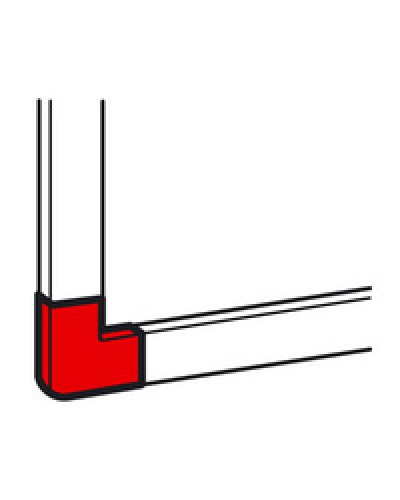 Угол плоский для кабель-канала METRA 15x10 Legrand (638103) в Белгороде Аксессуары для кабель-канала Pintop.ru