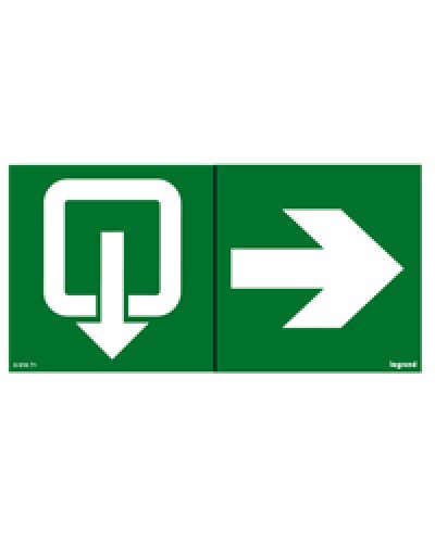 Пиктограмма 100х200 эвакуация стрелка Legrand 661671 в Белгороде Дополнительное оборудование для ОПС Pintop.ru