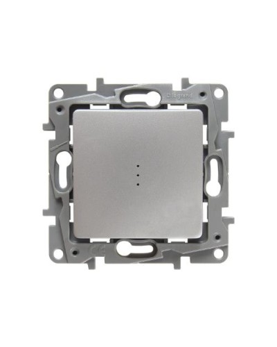 Переключатель с подсветкой Etika Plus 10 AX 250 В алюминий Legrand 672415 в Белгороде Аксессуары для кабель-канала Pintop.ru