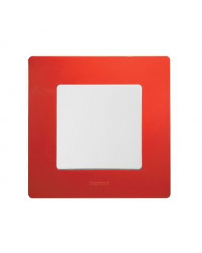 Рамка 1 пост Etika красный Legrand 672531 в Белгороде Аксессуары для кабель-канала Pintop.ru
