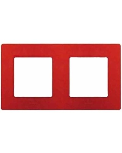 Рамка 2 поста Etika красный (10 шт/уп) Legrand 672532 в Белгороде Аксессуары для кабель-канала Pintop.ru