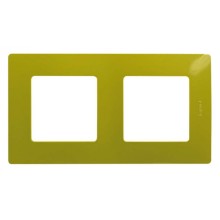Рамка 2 поста Etika зеленый папоротник Legrand 672542