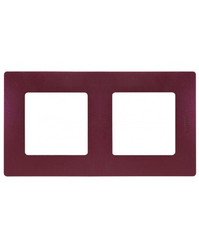 Рамка 2 поста Etika сливовый Legrand 672562 в Белгороде Аксессуары для кабель-канала Pintop.ru