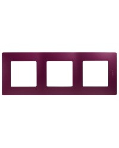 Рамка 3 поста Etika сливовый Legrand 672563 в Белгороде Аксессуары для кабель-канала Pintop.ru