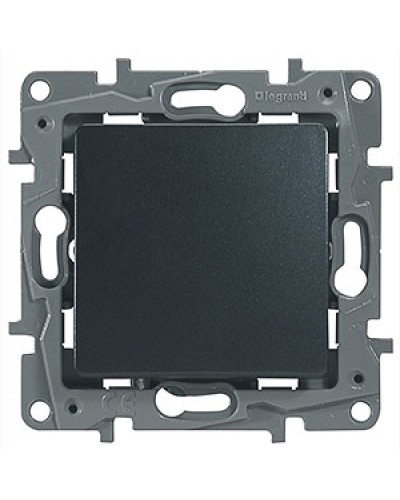 Выключатель без фиксации с Н.О./Н.З. контактом 6 A 250 В антрацит Etika Plus Legrand 672614 в Белгороде Аксессуары для кабель-канала Pintop.ru