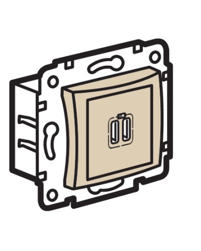 Устройство зарядное с коннекторами USB Legrand (774170) в Белгороде Аксессуары для кабель-канала Pintop.ru