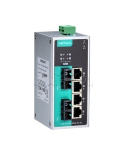 Коммутатор PoE 6-портовый Moxa EDS-P206A-4PoE-MM-SC в Белгороде Коммутаторы Pintop.ru