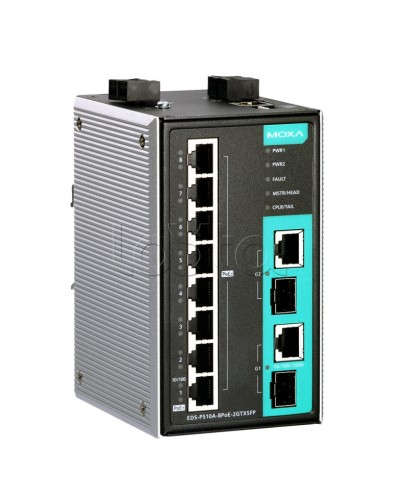 Коммутатор PoE 10-портовый Moxa EDS-P510A-8PoE-2GTXSFP-T в Белгороде Коммутаторы Pintop.ru