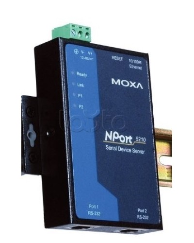 Сервер 2-портовый RS-232 в Ethernet Moxa NPort 5210 в Белгороде Дополнительное оборудование для ОПС Pintop.ru