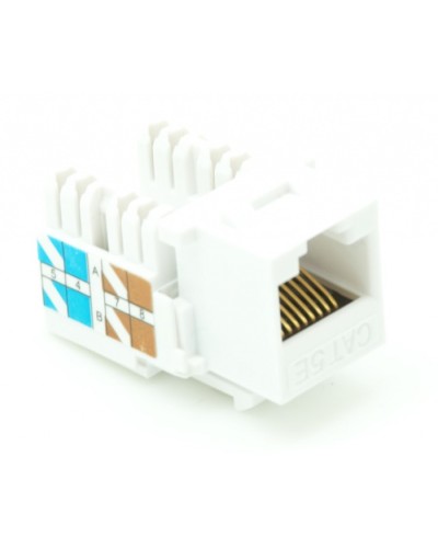 Модуль-вставка типа Keystone, Кат.5e (Класс D), 100МГц, RJ45/8P8C, 110/KRONE, T568A/B, неэкранированный, белый, уп-ка 10шт. NETLAN EC-UKJ-UD2-WT-10 в Белгороде Коннекторы Pintop.ru