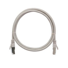 Шнур коммутационный 2хRJ45/8P8C S/FTP кат.6 (NMC-PC4SE55B-010-GY) NIKOMAX (1м)