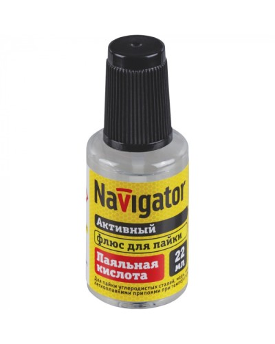 Флюс Navigator 93 262 NEM-Fl01-F22 (паяльная кислота, 22 мл) в Белгороде Аксессуары для кабель-канала Pintop.ru