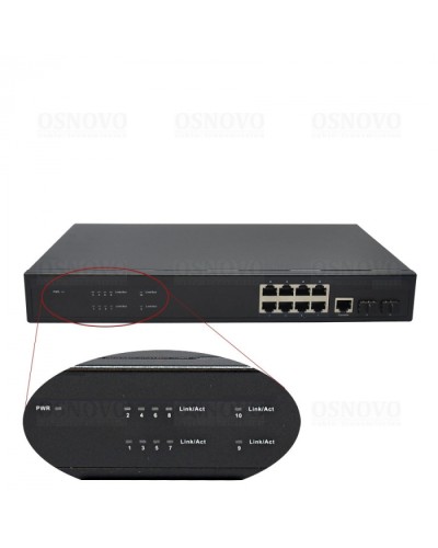 Коммутатор 10-портовый OSNOVO SW-70802/L2 в Белгороде Коммутаторы Pintop.ru