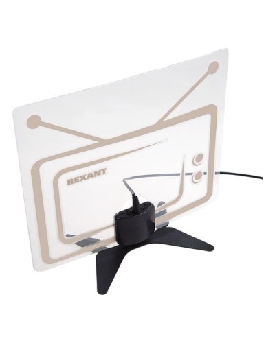 Антенна комнатная «Активная» для цифрового телевидения DVB-T2, Ag-717 REXANT 34-0717 в Белгороде Системы видеонаблюдения Pintop.ru