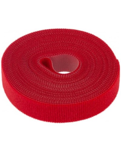 Лента-липучка многоразовая 5 м х 20мм, красная (1 шт/уп) REXANT 07-7524 в Белгороде Монтажные материалы Pintop.ru