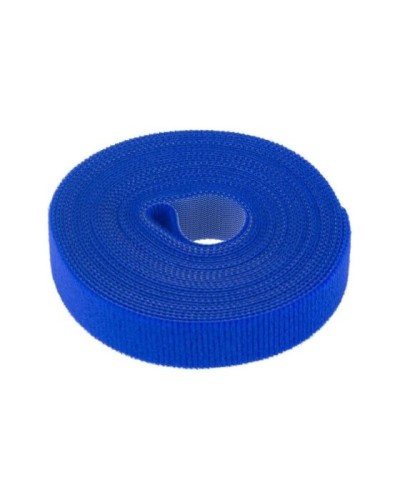 Лента-липучка многоразовая 5 м х 20мм, синяя (1 шт/уп) REXANT 07-7525 в Белгороде Монтажные материалы Pintop.ru