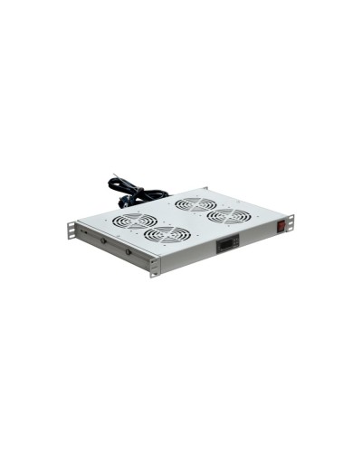 Модуль вентиляторный с термостатом 19 1U с 4-мя вентиляторами REXANT 04-2605 в Белгороде Вентиляторные модули Pintop.ru