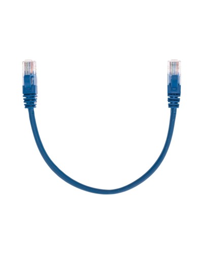 Патч-корд U/UTP, CAT 5e, RJ45-RJ45, 26AWG, LSZH, синий, 0,3м REXANT 02-0104-03 в Белгороде Патчкорды (медные) Pintop.ru