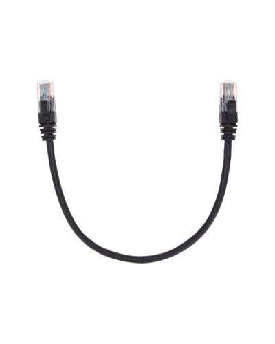 Патч-корд U/UTP, CAT 5e, RJ45-RJ45, 26AWG, LSZH, черный, 0,3м REXANT 02-0102-03 в Белгороде Патчкорды (медные) Pintop.ru