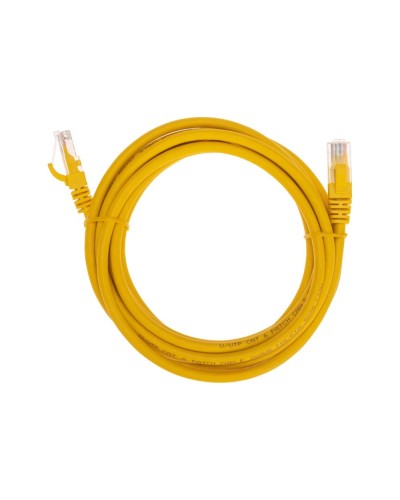Патч-корд U/UTP, CAT 6, RJ45-RJ45, 26AWG, LSZH, желтый, 3м REXANT 02-0295-3 в Белгороде Патчкорды (медные) Pintop.ru