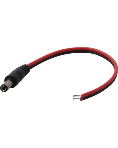 Разъем питания DC штекер 2,5х5,5мм с проводом 20 см REXANT 14-0324 в Белгороде Коннекторы и разъемы Pintop.ru