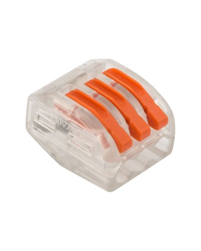 Универсальная многоразовая 3-проводная клемма (50шт/уп) REXANT (07-5253-1) в Белгороде Клеммные колодки Pintop.ru