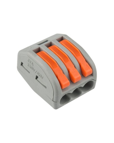 Универсальная многоразовая 3-проводная клемма (50шт/уп) REXANT (07-5253-4) в Белгороде Клеммные колодки Pintop.ru