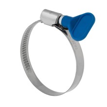 Хомут червячный 32-50/9-0,7мм, с ключом, нержавеющая сталь W2, (50 шт/уп) REXANT 07-0732-1