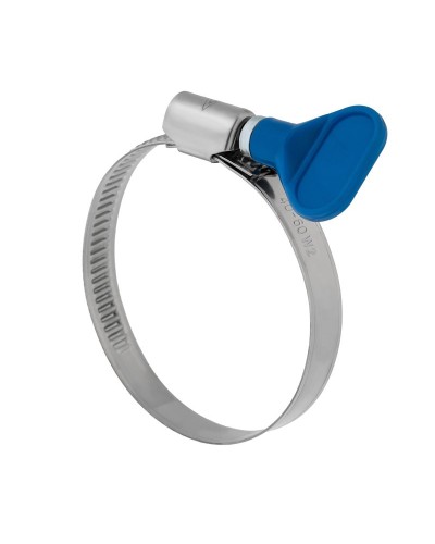 Хомут червячный 32-50/9-0,7мм, с ключом, нержавеющая сталь W2, (50 шт/уп) REXANT 07-0732-1 в Белгороде Стяжки-хомуты Pintop.ru