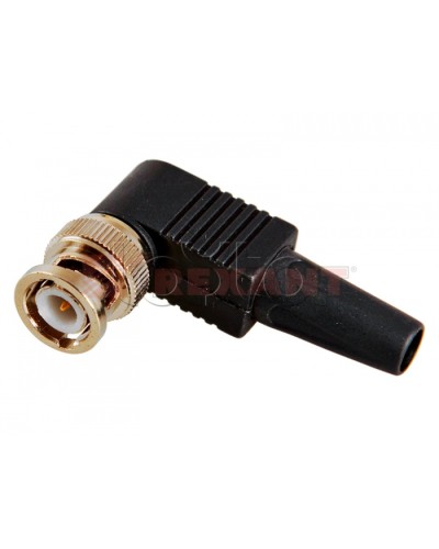 Разъем штекер BNC под винт с колпачком угловой (02-002) (50шт/уп) REXANT 05-3072 в Белгороде Коннекторы Pintop.ru