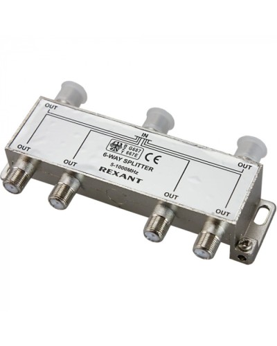Делитель телевизионный ТВх6 под F разъём 5-1000 МГц (5шт/уп) REXANT 05-6004 в Белгороде Системы видеонаблюдения Pintop.ru