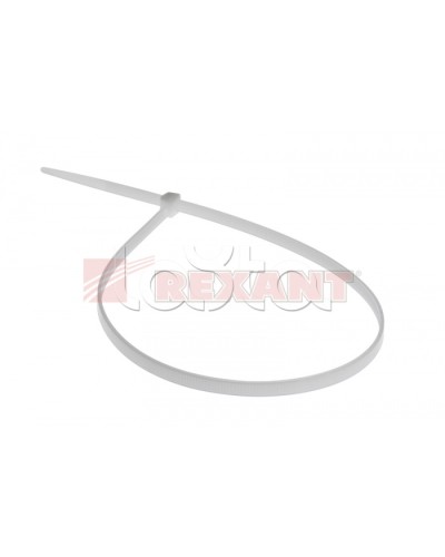 Хомут-стяжка нейлоновый 5х500 мм белый (100шт/уп) REXANT 07-0500 в Белгороде Стяжки-хомуты Pintop.ru