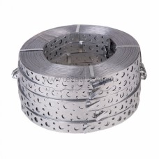 Лента полоса монтажная оцинкованная, перфорированная прямая 20 х 0,70 мм (рулон 25 м) REXANT (07-7107-4)