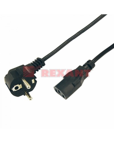 Шнур сетевой Евро 0.75мм² 1.8М (PVC) (с заземлением) (10шт/уп) REXANT 11-1131 в Белгороде Патч-корды и пигтейлы Pintop.ru