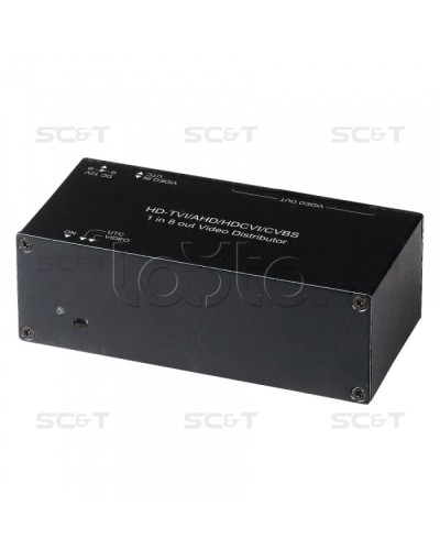 Распределитель видеосигнала HDCVI/HDTVI/AHD SC&T CD108HD в Белгороде Видеоусилители, Модуляторы, Делители Pintop.ru